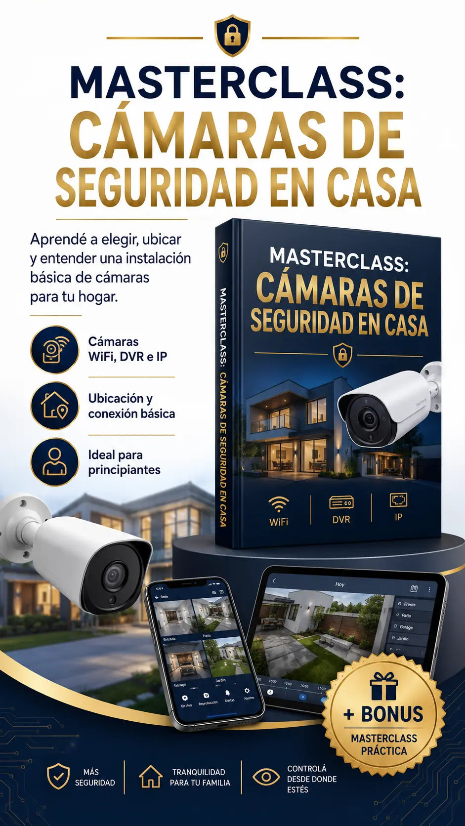 MASTERCLASS: CÁMARAS DE SEGURIDAD EN CASA Taller en casa