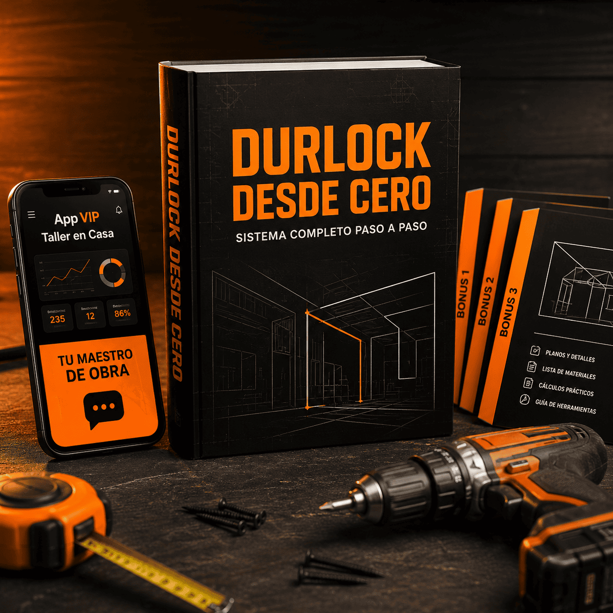 DURLOCK DESDE CERO + APP VIP + 8 BONUS DE REGALO +12.312 DESCARGAS