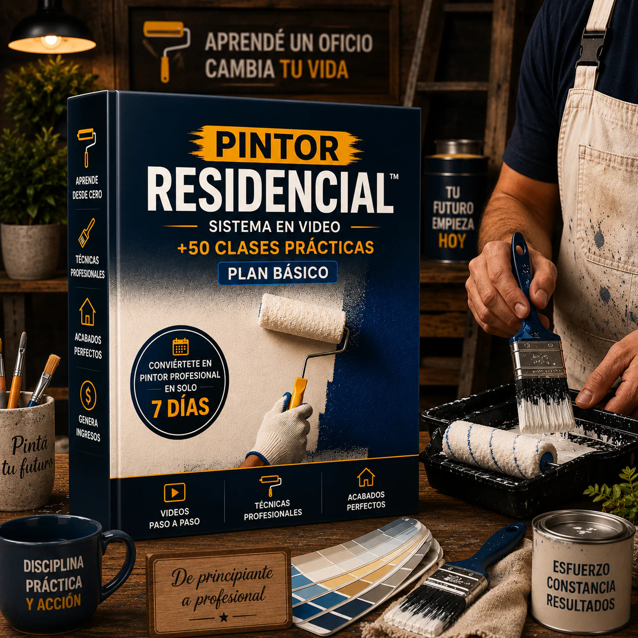 Formación Pintor Residencial — Plan Básico Taller en casa