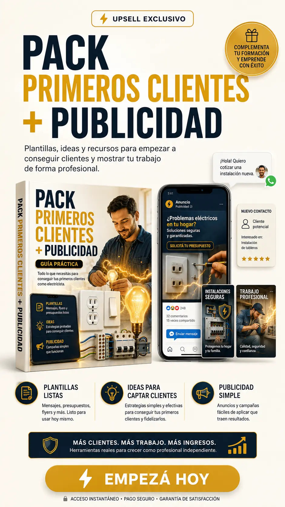 PACK PRIMEROS CLIENTES + PUBLICIDAD Taller en casa
