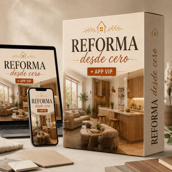 REFORMA TU CASA (CURSO DE VIDEO + 8 BONUS + APP VIP IA) Taller en casa